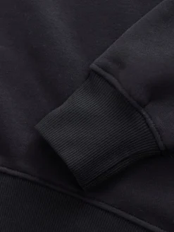 Next Ultimate Black Supersoft Peached Essentials Crew Neck Seam Detail Sweatshirt Best