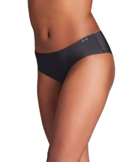 Under Armour No Show Pure Stretch Hipster Printed Knickers 3 Pack Black Best