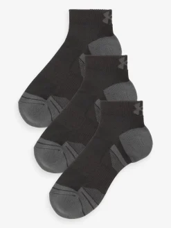 Under Armour Tech Low Socks 3 Pack Black New