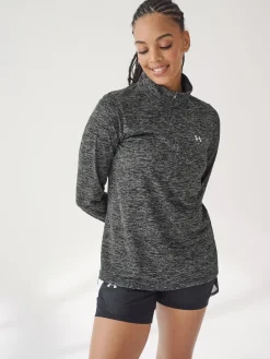 Under Armour Black Tech Twist 1/2 Zip Sweatshirt Hot