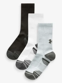 Under Armour Crew Performance Tech Crew Socks 3 Pack Grey