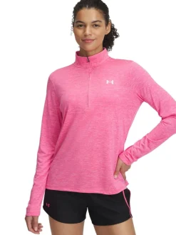 Under Armour Pink Tech Twist 1/2 Zip Sweatshirt Discount