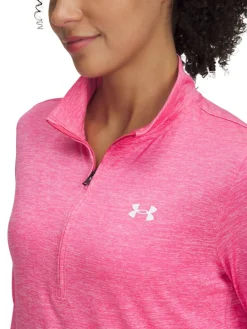 Under Armour Pink Tech Twist 1/2 Zip Sweatshirt Discount