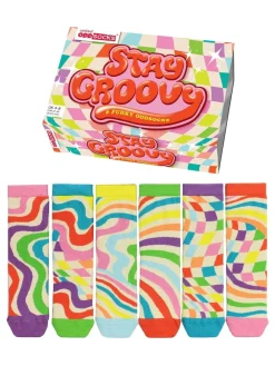 United Odd Socks Pink Stay Groovy Socks 3 pack Best