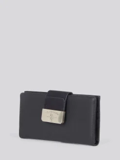 U.S. Polo Assn . Black Womens Romantic Large Card Holder Purse Sale