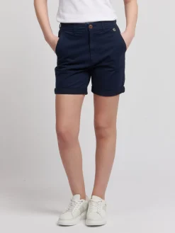 U.S. Polo Assn . Blue Classic Womens Chino Shorts New