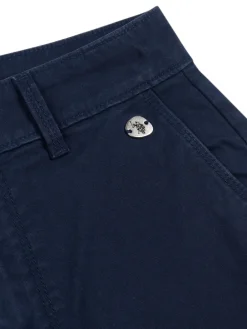 U.S. Polo Assn . Blue Classic Womens Chino Shorts New