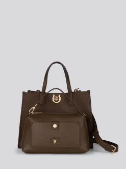 U.S. Polo Assn . Brown Middleton D. Handle w/ Ex PU Bag New