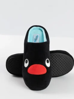 Vanilla Underground Black Pingu Mule Slippers New
