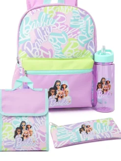 Vanilla Underground Purple Barbie Girls 4 Piece Backpack Set Clearance