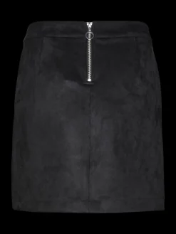 VERO MODA Black Short Faux Suede Skirt Clearance