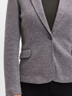 VERO MODA Grey Fitted Blazer Clearance