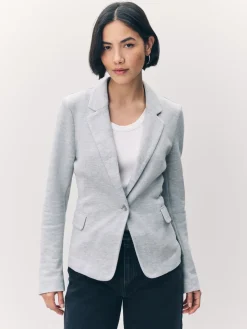 VERO MODA Light Grey Fitted Blazer Outlet