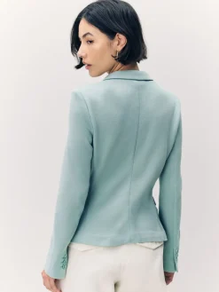 VERO MODA Light Teal Fitted Blazer Hot