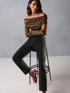 Next Mom Comfort Stretch Jeans Washed Black Clearance