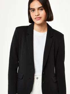 Whistles Black Slim Jersey Jacket Hot