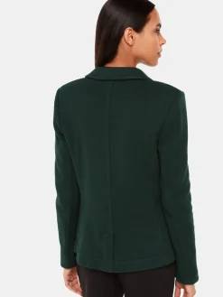 Whistles Green Slim Jersey Jacket Sale