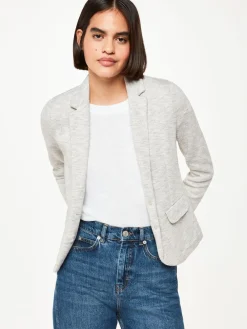 Whistles Grey Slim Jersey Jacket Hot
