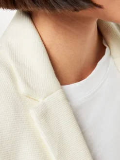 Whistles White Slim Jersey Jacket Clearance