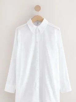 Next White Beach Cover-Up Shirt New