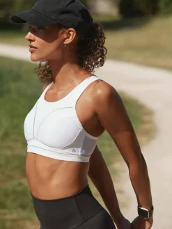 Next B-G Active Sports High Impact Dry Tech Non Pad Bra White Outlet