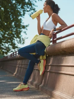 Next B-GG Active Sports High Impact Dry Tech Zip Front Bra White Best