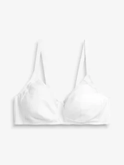 Next B-H Total Support Full Cup Non Wire Cotton Ultimate Comfort Bra White Hot