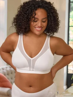 Next B-H Total Support Non Wire Ultimate Comfort Bra White Sale