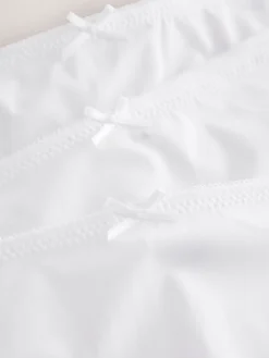 Next Brazilian No VPL Lace Back Briefs 3 Pack White Sale