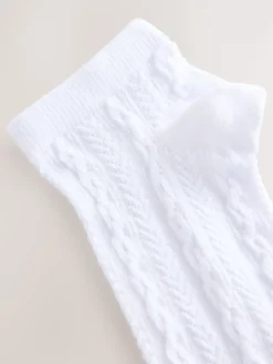 Next Cable Trainer Socks 4 Pack White Sale
