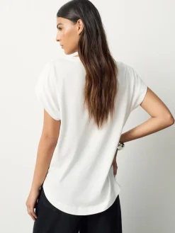 Next Cap Sleeve TENCEL™ Modal Blend T-Shirt White Hot