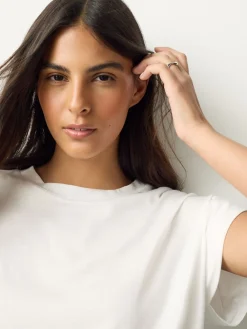 Next Cap Sleeve TENCEL™ Modal Blend T-Shirt White Hot