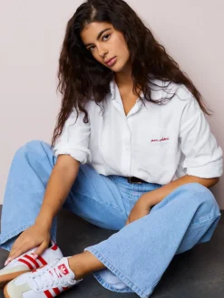 Next Casual Long Sleeve Cropped Shirt White Best