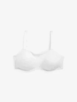 Next DD+ Non Pad Minimise Strapless Bandeau Bra White Best