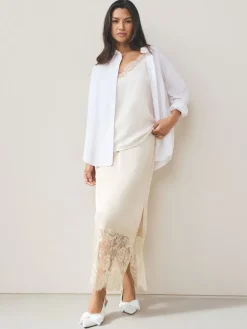 Next Forever Comfort® Wedding Satin Bow Pointed Toe Slingback Heels White Online