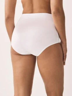 Next White Full Brief Cotton Rich Knickers 5 Pack