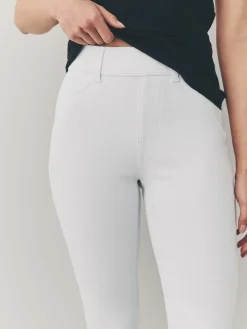 Next Jersey Denim Leggings White