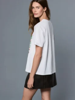 Next White License Fleetwood Mac Graphic Short Sleeve Crew Neck T-Shirt Best