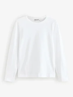Next White Long Sleeve Crew Neck T-Shirt