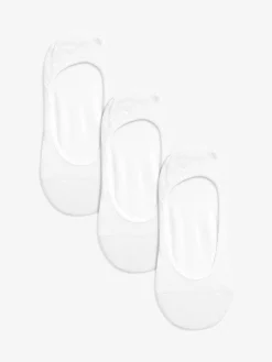Next Low Cut Invisible Footsie Socks 3 Pack White Online