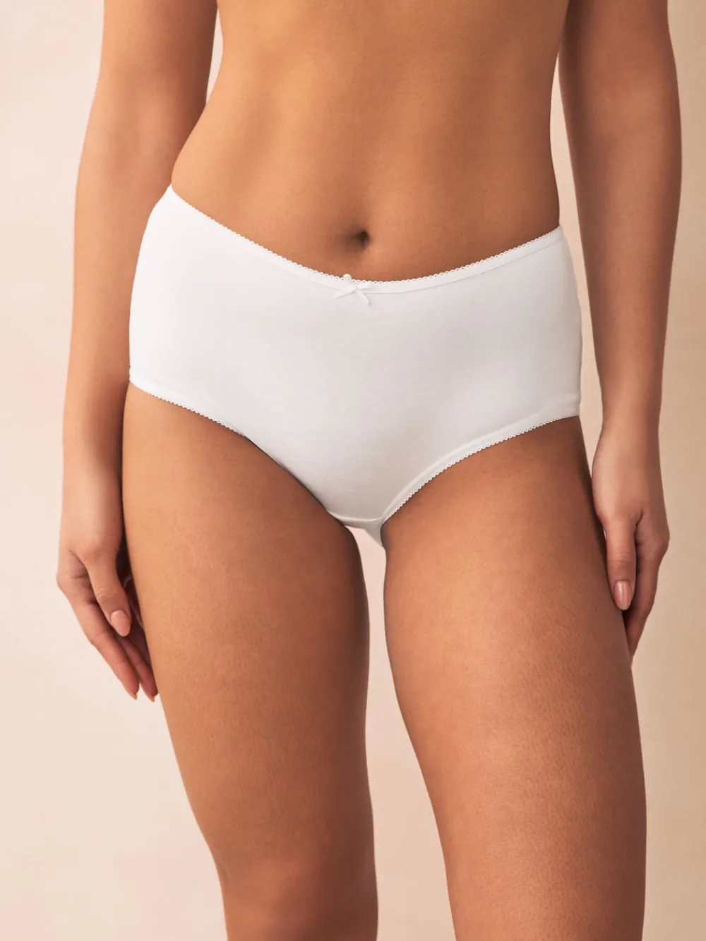 Next White Midi Cotton Rich Knickers 5 Pack Clearance
