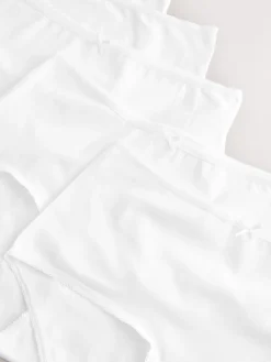 Next White Midi Cotton Rich Knickers 5 Pack Clearance