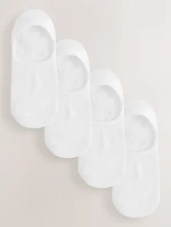 Next Modal Invisible Socks 4 Pack White Clearance