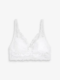 Next Non Pad Non Wire Lace Ultimate Comfort Bra White Sale