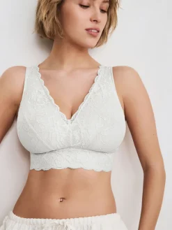 Next Non Pad Non Wire Total Support Lace Bra White Best