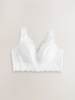Next Non Pad Non Wire Total Support Lace Bra White Best