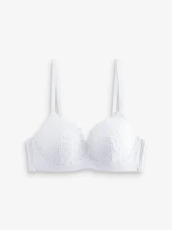 Next White Pad Non Wire Lace Ultimate Comfort Bra Hot