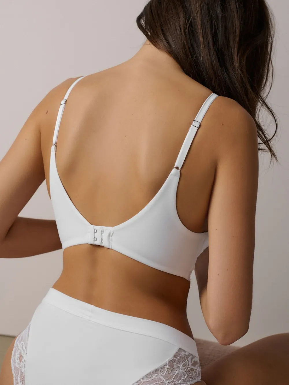 Next Pad Non Wire Ultimate Comfort Lounge Bra White Sale