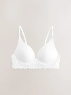 Next Pad Non Wire Ultimate Comfort Lounge Bra White Sale
