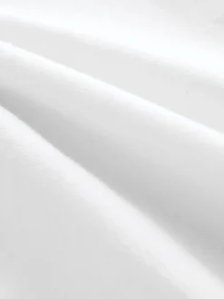 Next Relaxed 100% Cotton Button Down Casual Long Sleeve Shirt White